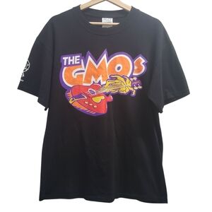 GMOs T Shirt Canadian Band Rock & Roll Music Y2K Banned In Europe 2004 Size L